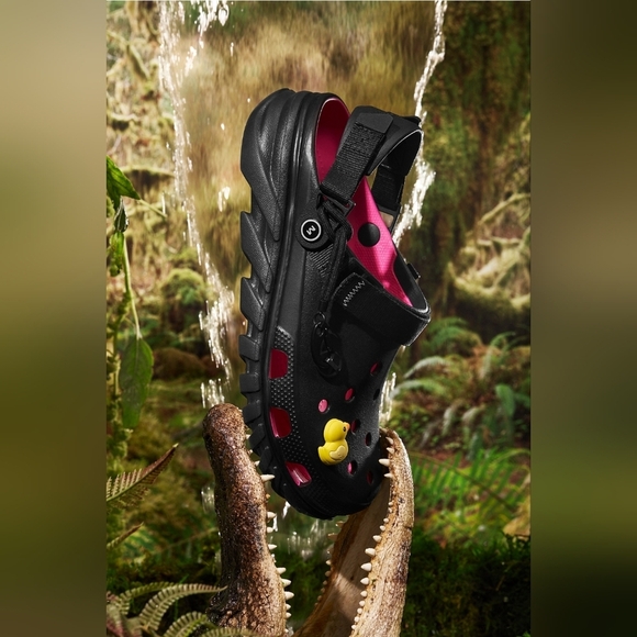 CROCS x Post Malone Collab Black & Pink Shoes. Limited Ed. Mens Sz 10, Womens 12 - Picture 13 of 13